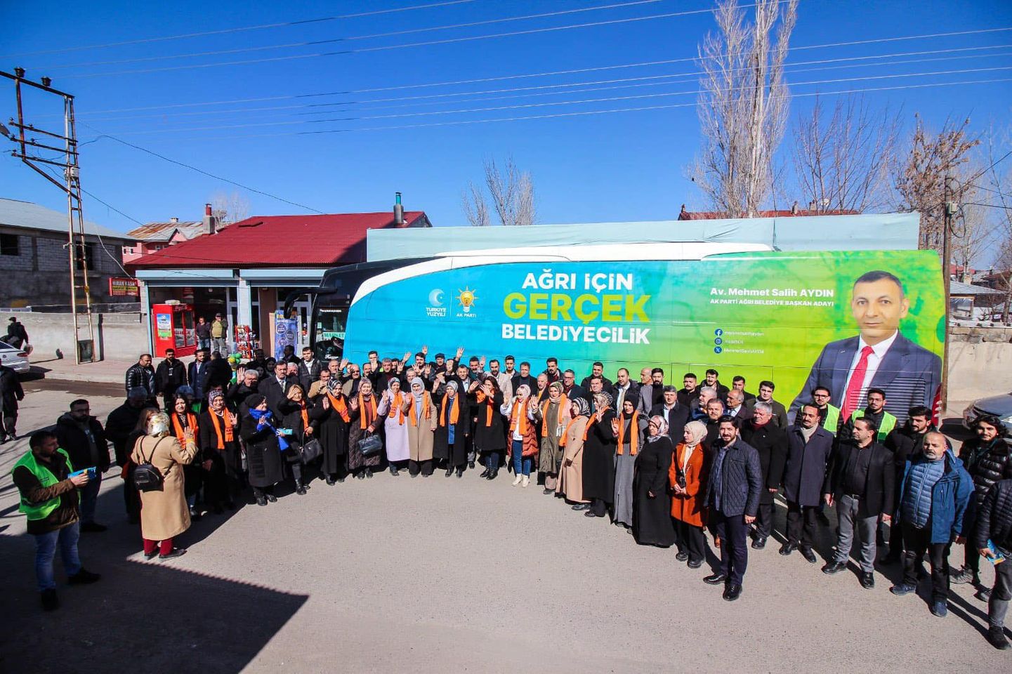 Ağrı'da Seçim Koordinasyon Merkezi'nden Mahalle Ziyaretleri