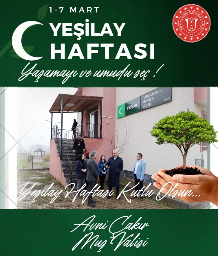 Muş'ta Yeşilay Haftası etkinlikleri madde bağımlılığına dikkat çekti.