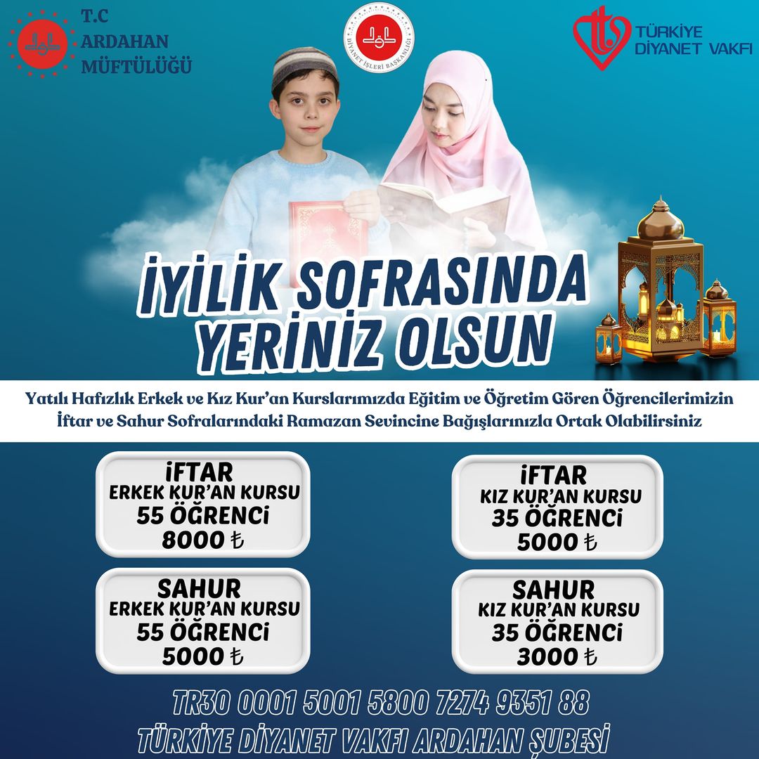 Ramazan Ayında Yatılı Hafızlık Öğrencilerine Destek İçin Bağış Çağrısı