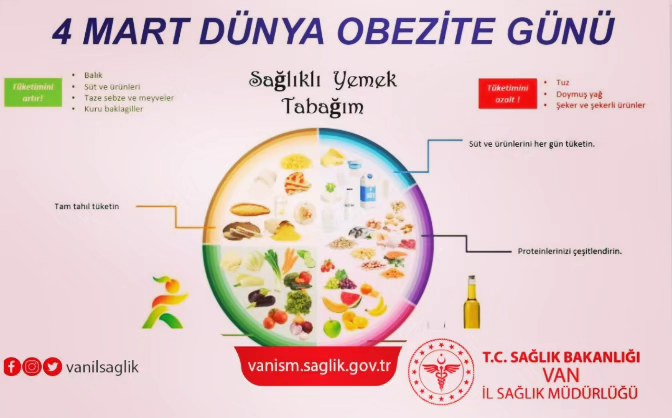 Van İl Sağlık Müdürlüğü, 4 Mart Dünya Obezite Günü'nde farkındalık için etkinlikler düzenledi