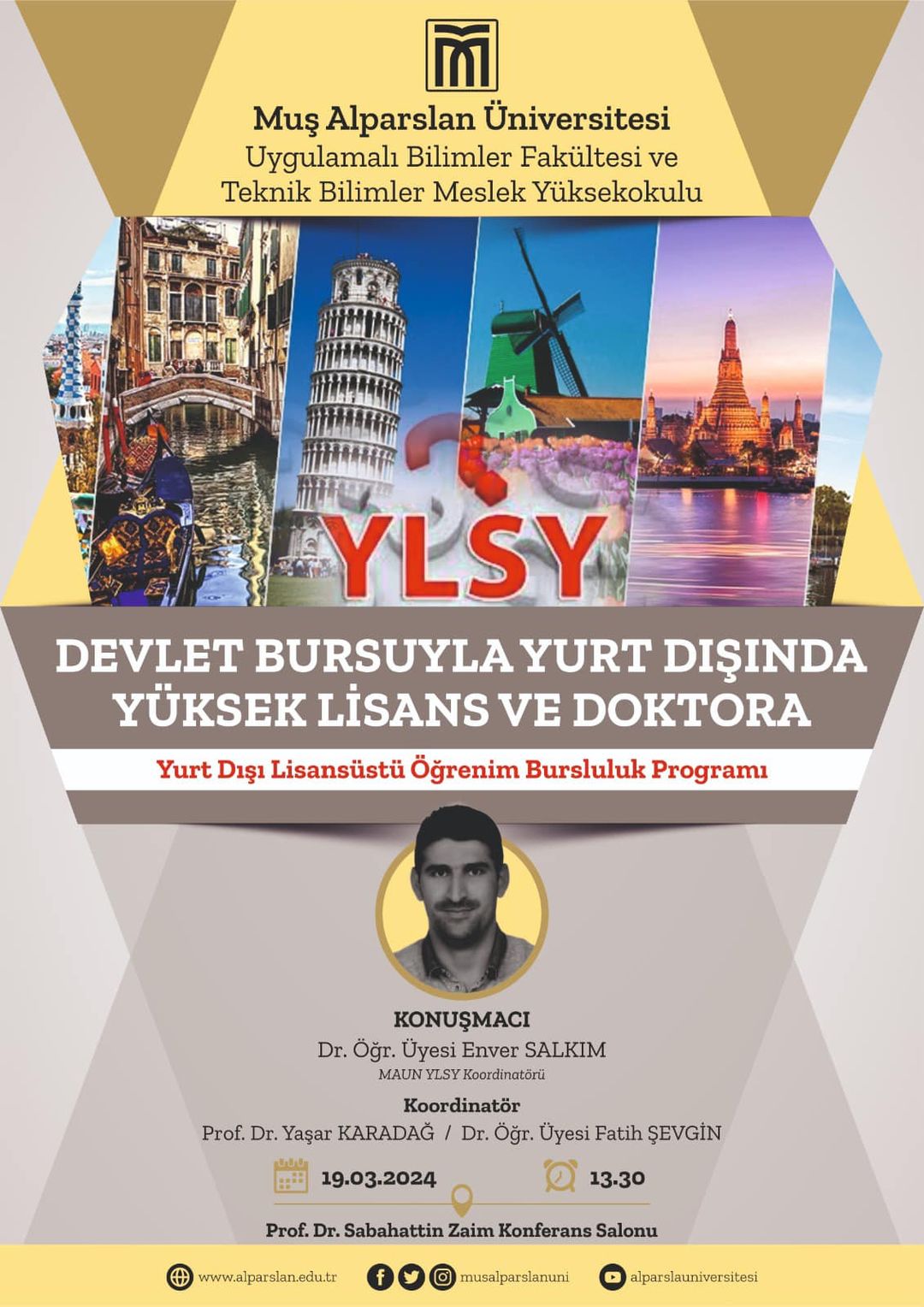 Muş Alparslan Üniversitesi, Yurt Dışı Lisansüstü Öğrenim Bursluluk Programı hakkında bilgilendirme toplantısı yapıldı