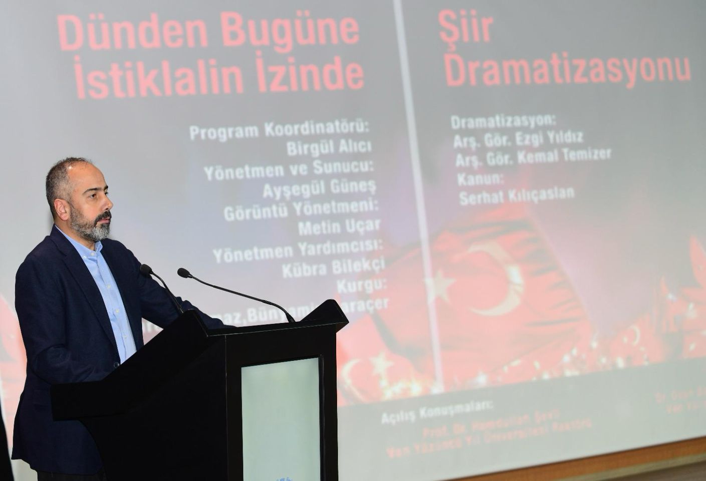 Van Yüzüncü Yıl Üniversitesi'nden Milli Marş Etkinliği: İstiklale Adanmışlık Sanatla Buluştu