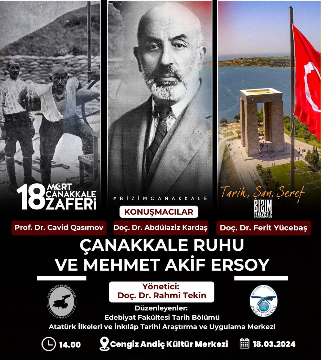 Mehmet Akif Ersoy ve Çanakkale Zaferi'nin Anlamı ve Önemi Van'da Anılacak