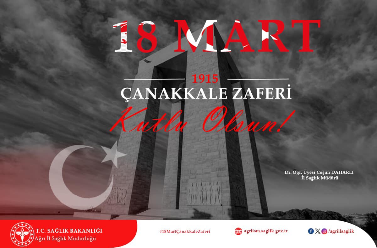 Ağrı'da Çanakkale Zaferi coşkuyla kutlandı